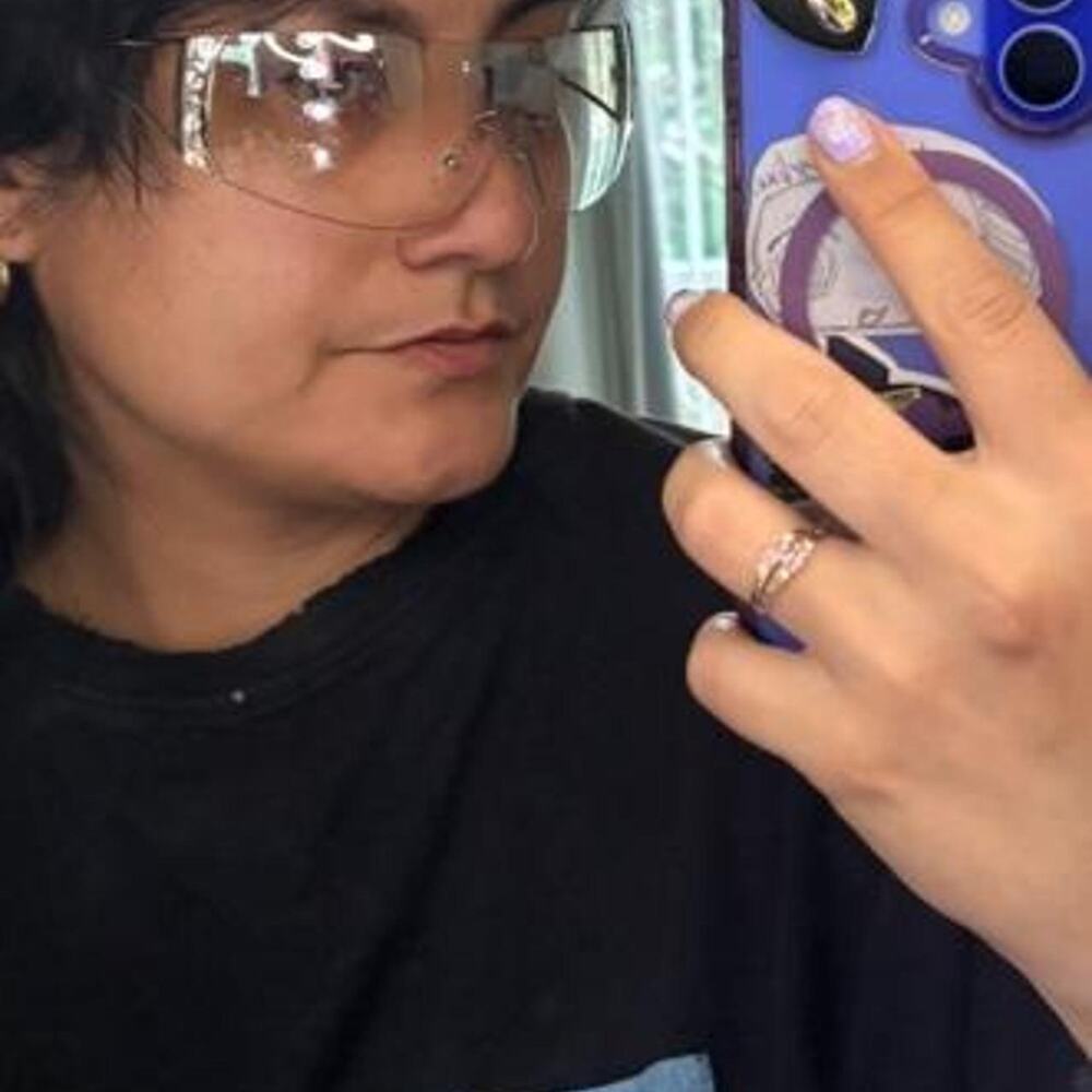 White oversized Y2k rimless shield sunglasses 2000s glam mcbling cybercore cyber - Picture 6 of 7